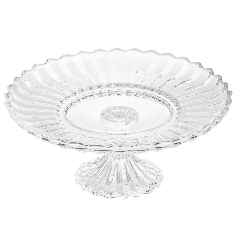 Centro de Mesa Clear Lux 26cm em Vidro Kehome