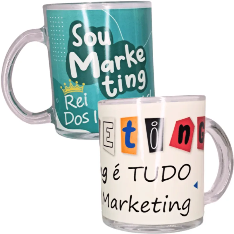 Caneca Lux Profissões Marketing 330ml - Modelos Sortidos