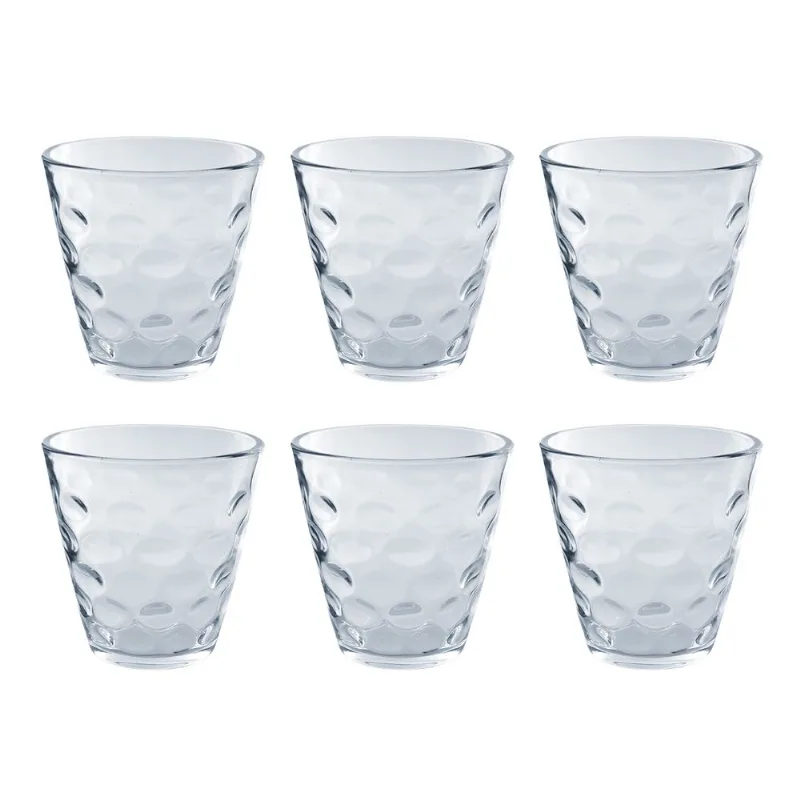 Jogo de Copos Bubbles 260ml 6 Peças em Vidro Kehome
