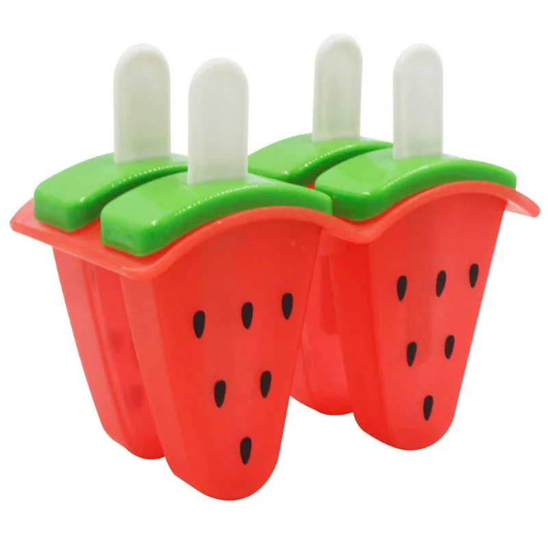 Forma P/ Picolé Frutas 10,5cm em Plástico Kehome-Vermelho Melancia