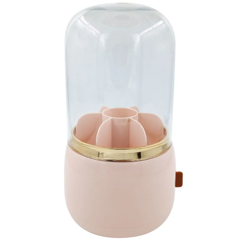 Organizador P/ Pincéis 13x24cm em Plástico Kehome-Rosa