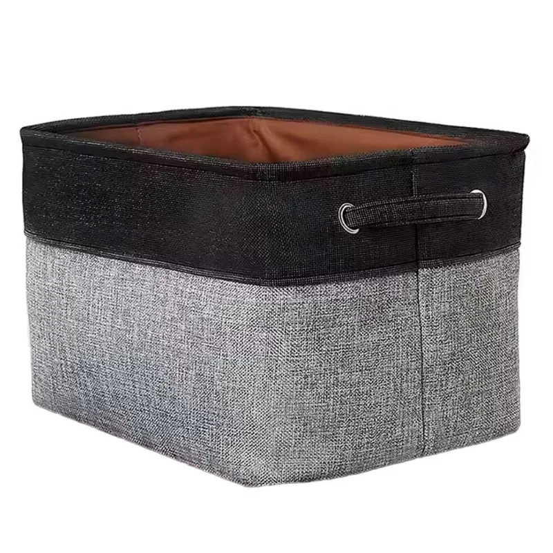 Cesto Organizador C/ Alça 39x24cm em Poliéster Kehome