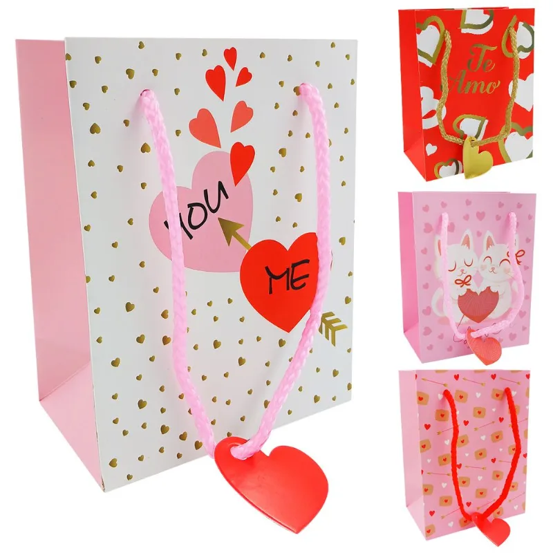 Sacola P/ Presente Amor 11x14cm em Papel Kehome