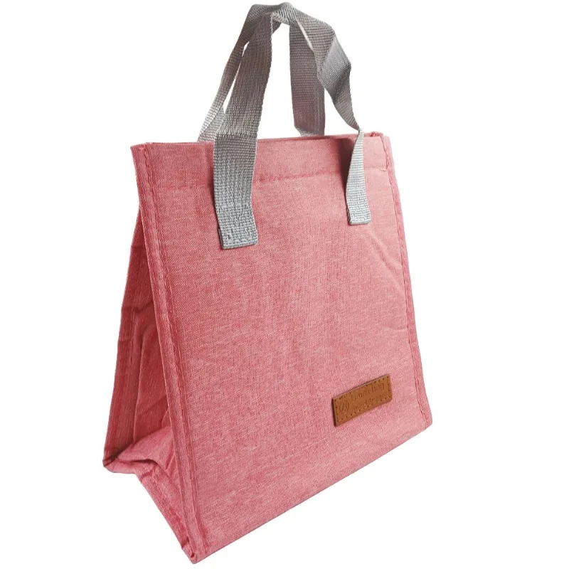 Bolsa Térmica C/ Alça 22x14cm em Poliéster Kehome-Rosa