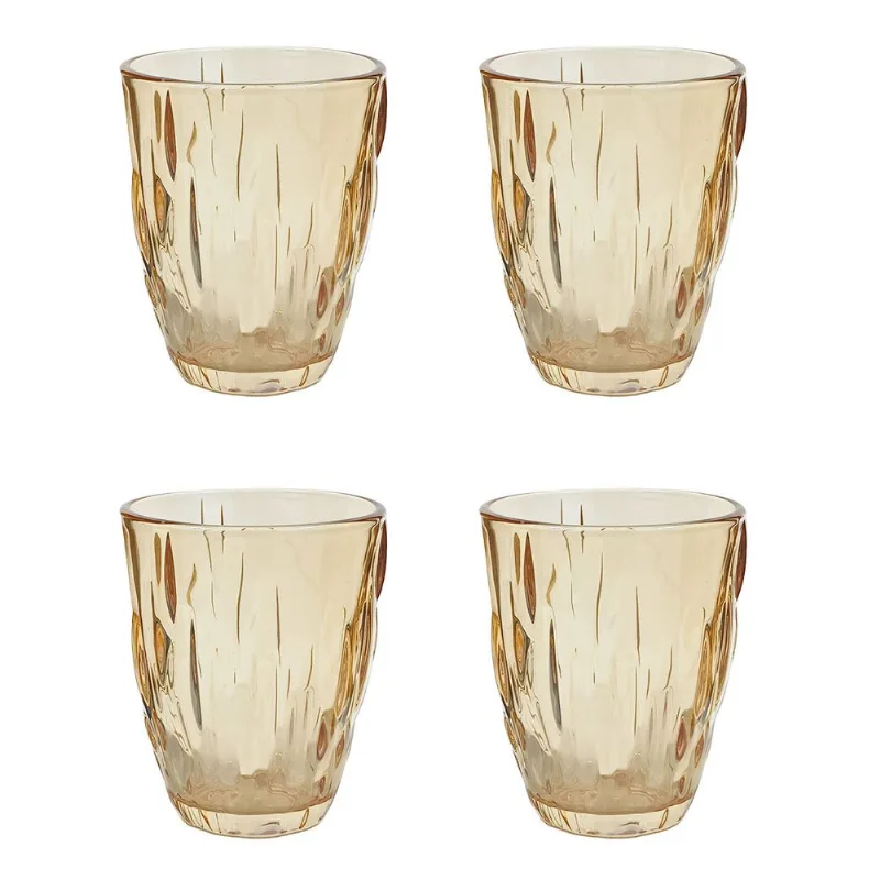 Jogo de Copos Netuno 280ml 4 Peças em Vidro Kehome