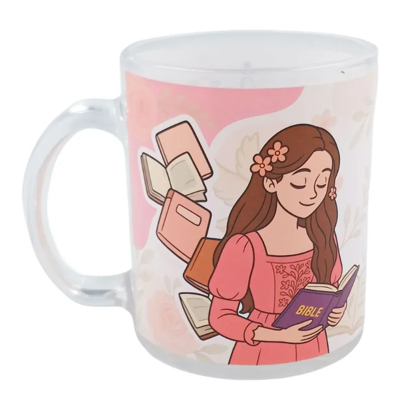 Caneca Religiosa 330ml em Vidro Kehome