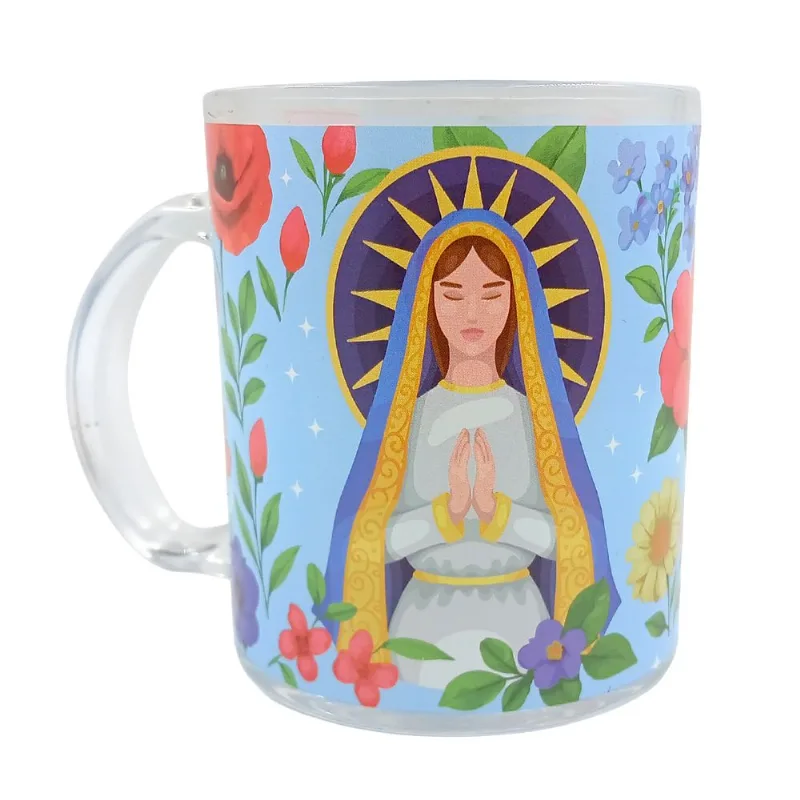 Caneca Religiosa 330ml em Vidro Kehome