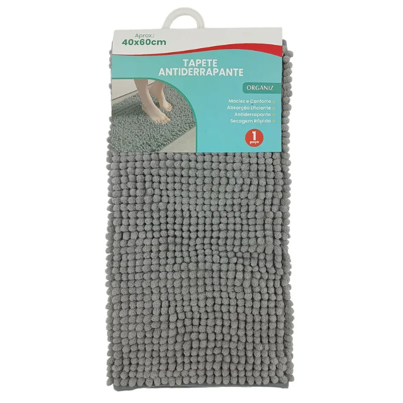 Tapete Antiderrapante 40x60cm em Poliéster Kehome
