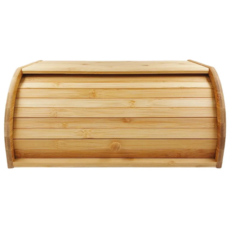 Porta Pão C/ Tampa 40x20cm em Bambu Kehome