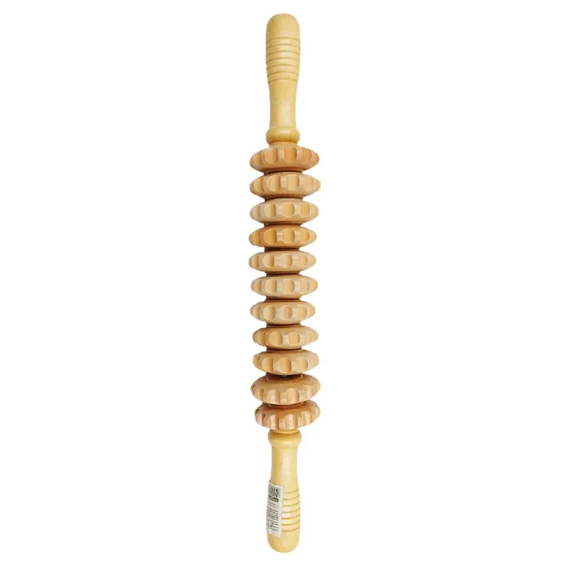 Massageador em Bastão 42cm em Madeira Kehome