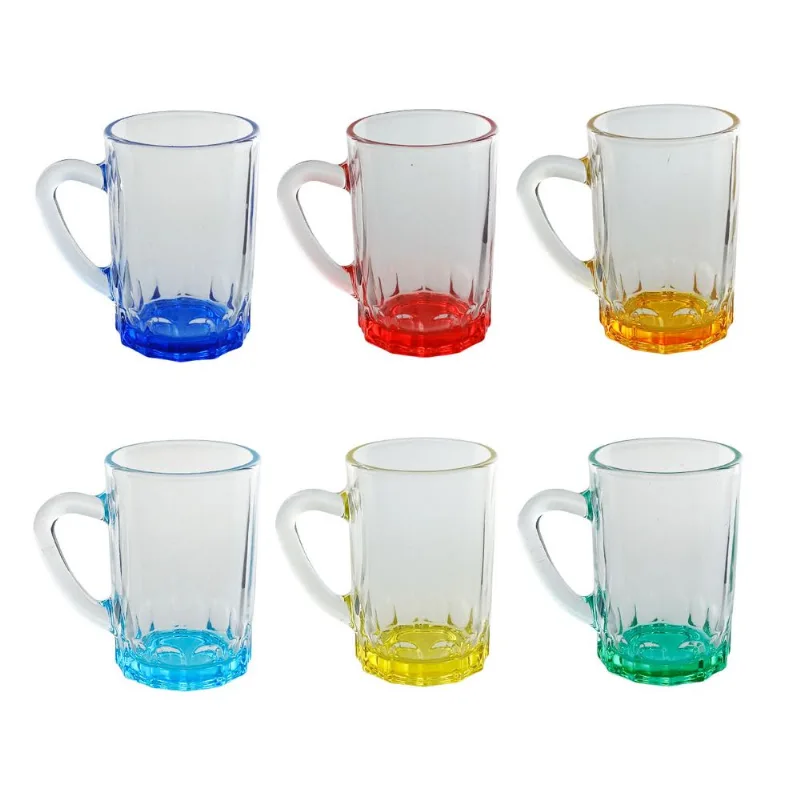 Jogo de Canecas Havana 6 Peças 90ml em Vidro Kehome