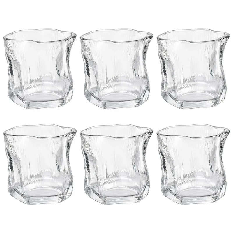 Jogo de Copos Clear 6 Peças 235ml em Vidro Kehome