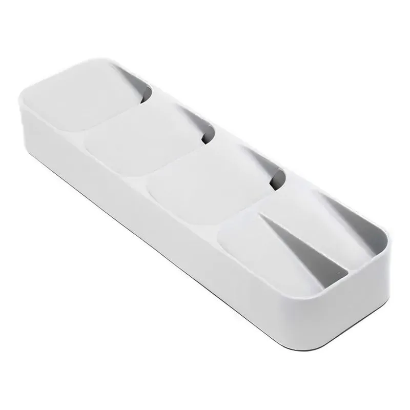 Porta Talheres Para Gaveta Plástico 11,5 X 40cm - Branco
