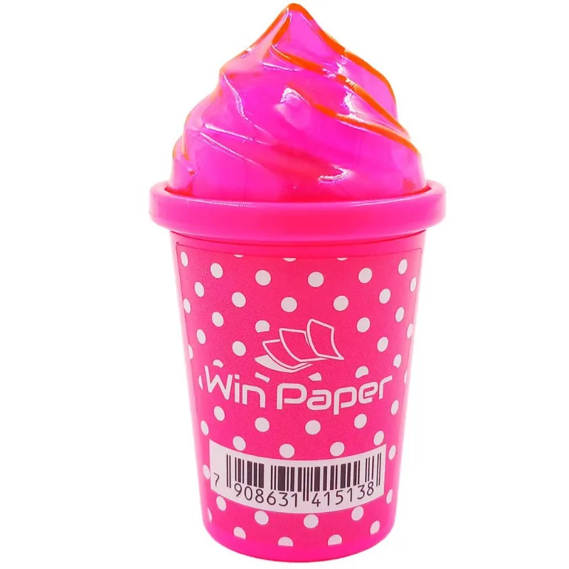 Apontador + Borracha 2 em 1 7,5cm em Plástico Wincy-Rosa
