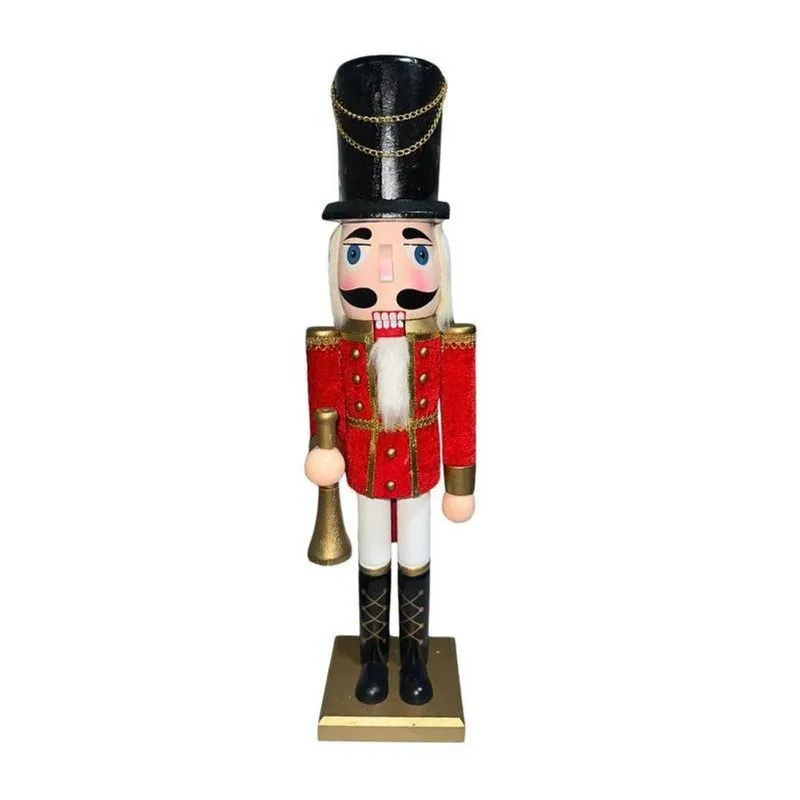 Quebra Nozes Nta25443 Com Trombone Vermelho E Dourado Wincy