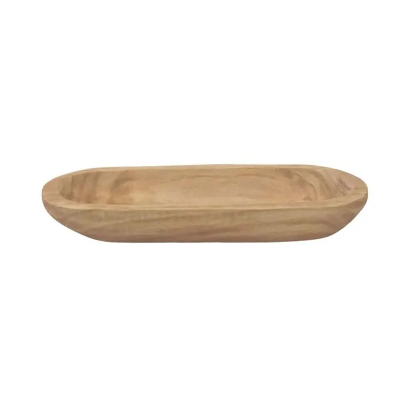 Bandeja Paula 38 5x14 5x6 5cm Madeira Rustica - Mai Home