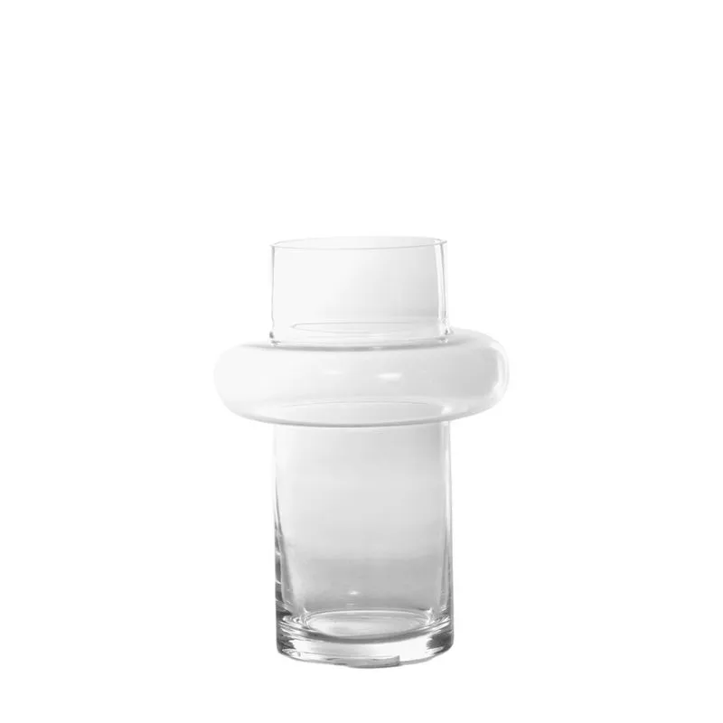 Vaso Genova Clear 16x22.5cm Vidro - Mai Home
