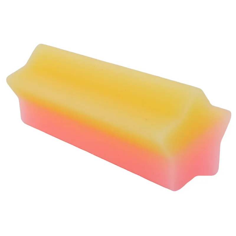 Borracha Galaxy Estrela 6,5cm em Borracha Wincy-Rosa e Amarelo