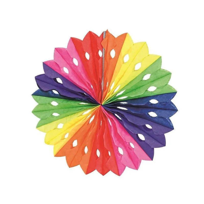 Roseta Decor Junina Colorida Pp 1 Peca 25 Cm