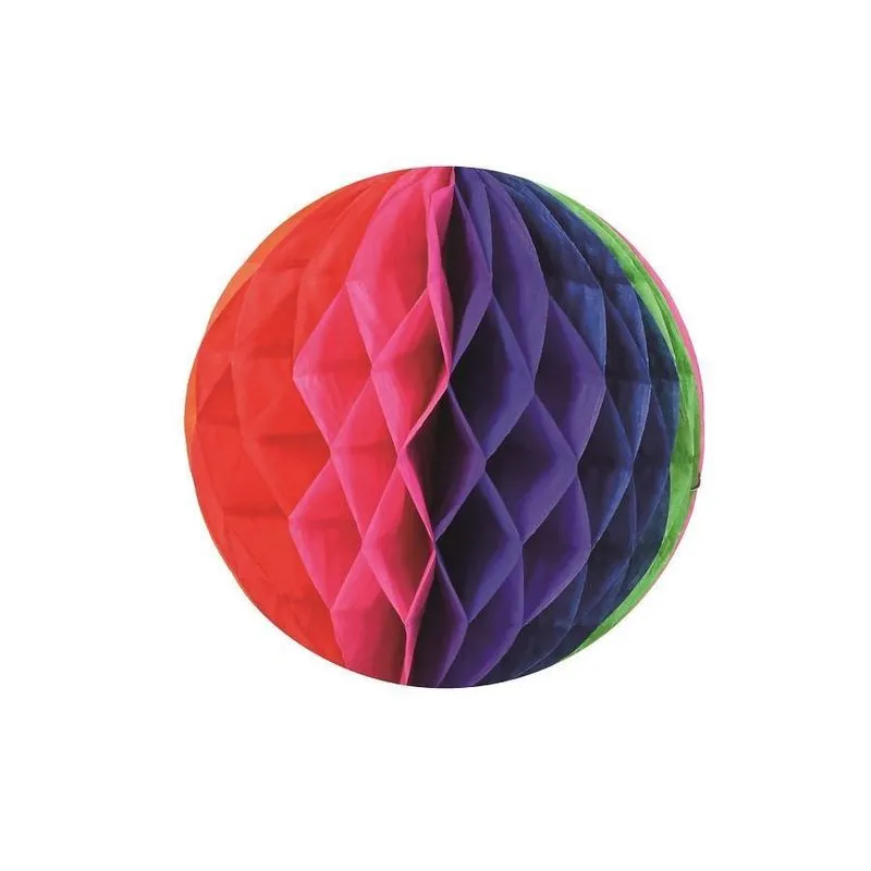 Balão Esfera Colorido De Origami 25cm
