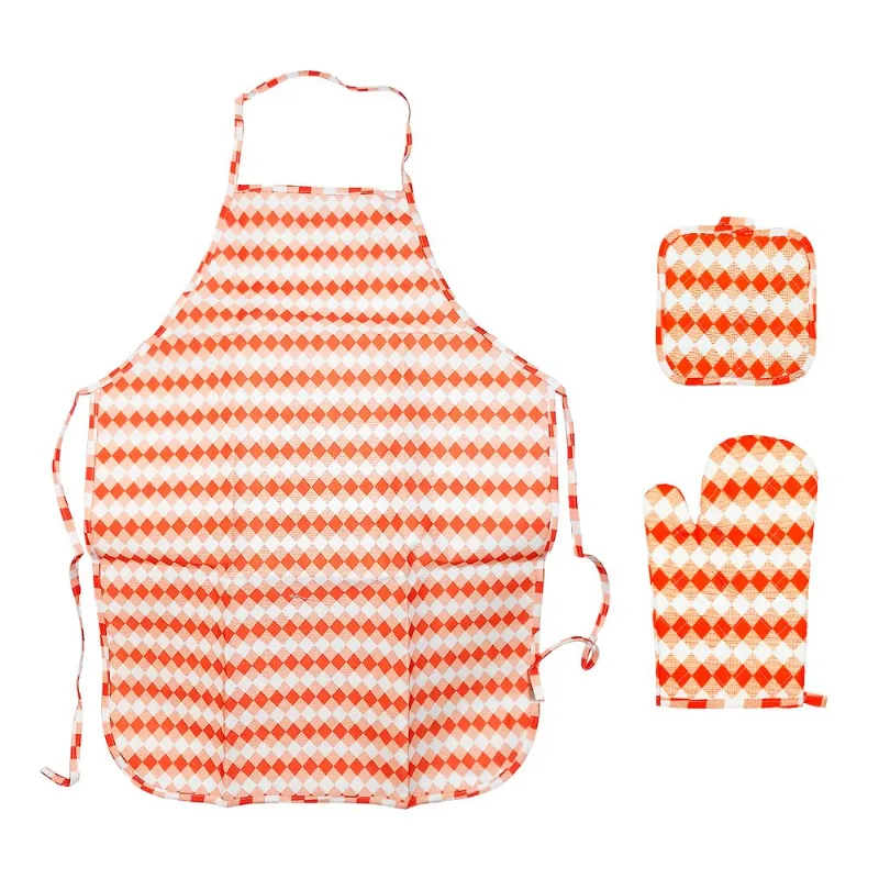 Kit Cozinha C/3 Peças em Poliéster Wincy-Laranja