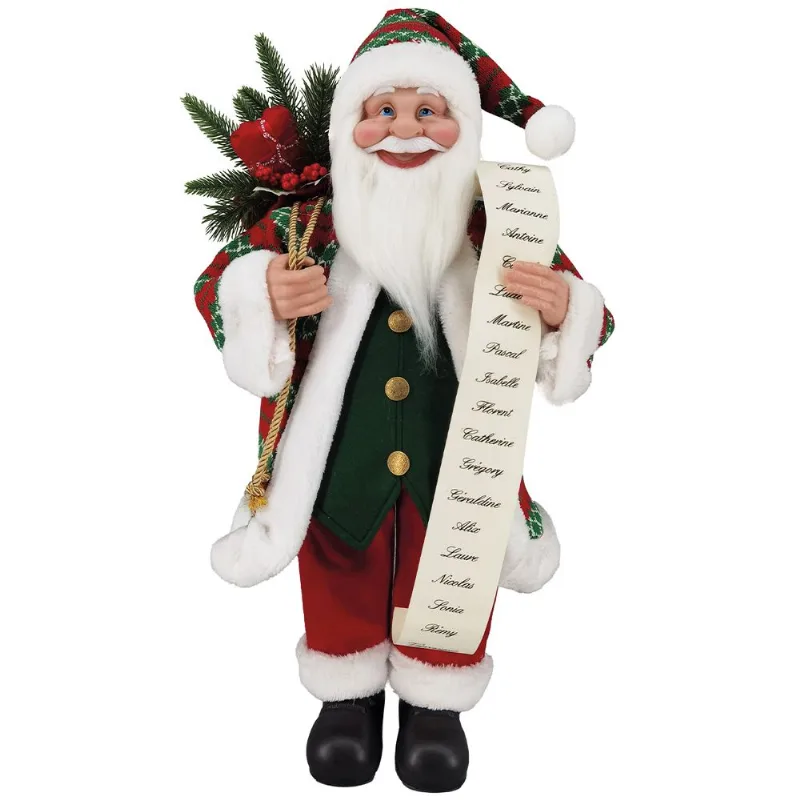 Papai Noel C/ Presente 60cm em Poliéster Wincy