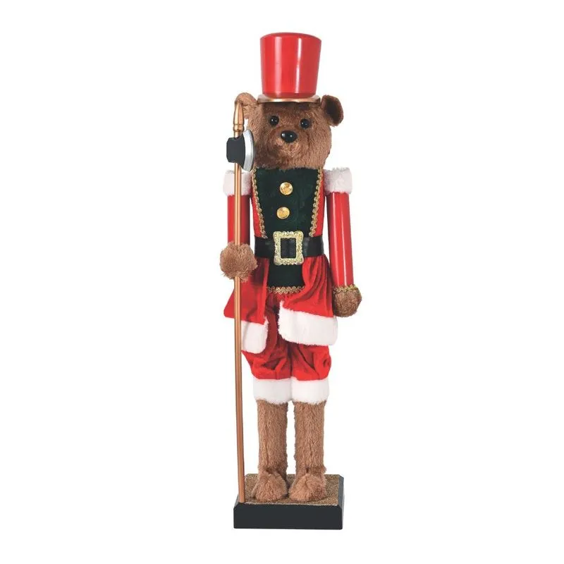 Urso Quebra Nozes Vermelho 60cm