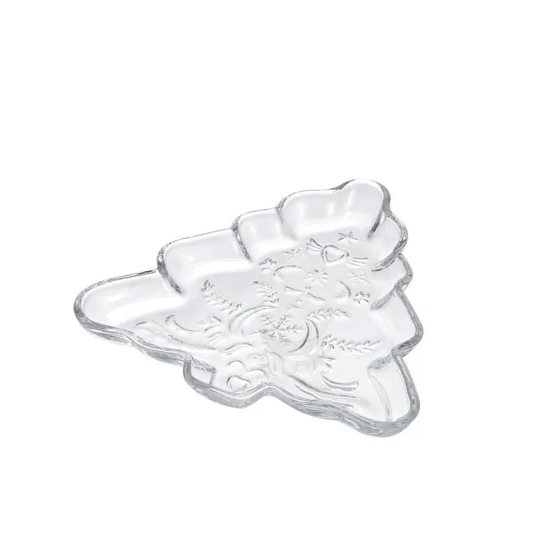 Mini Prato Decorativo Árvore De Vidro 1pc 22.2x21.2x2.7cm
