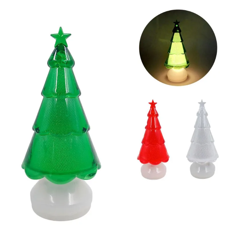 Mini Árvore Natalina LED 11cm em Plástico Fartex