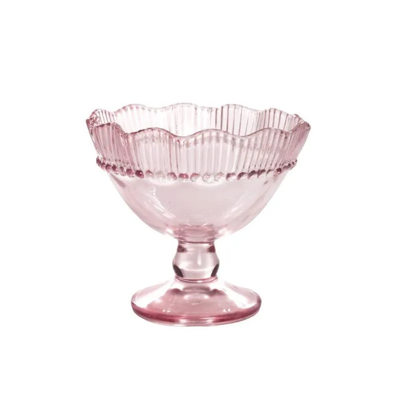 Jogo De Taça De Sobremesa Linx Rosa 270 Ml 6 Peças