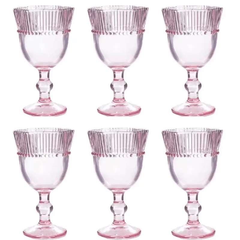 Jogo De Taças Luxx Ellegance 330ml Rose 06und