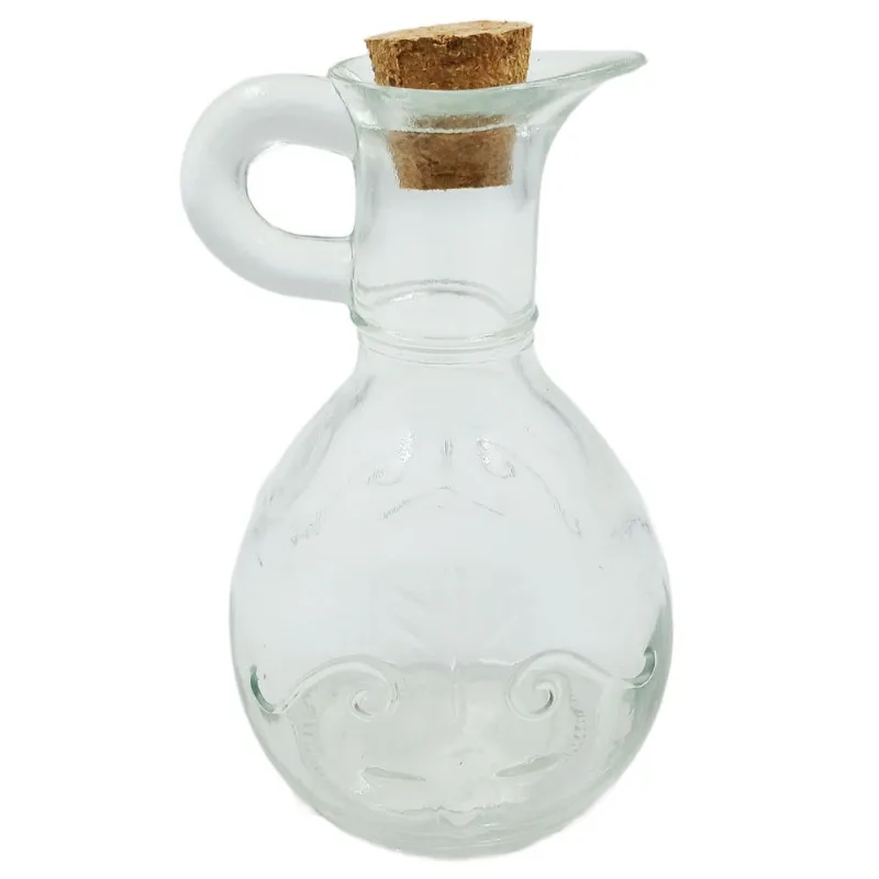 Galheteiro C/ Tampa Cortiça 160ml em Vidro Rio De Ouro