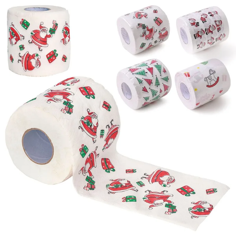Papel Higiênico Natalino 20x10cm em Papel Fartex SORTIDOS