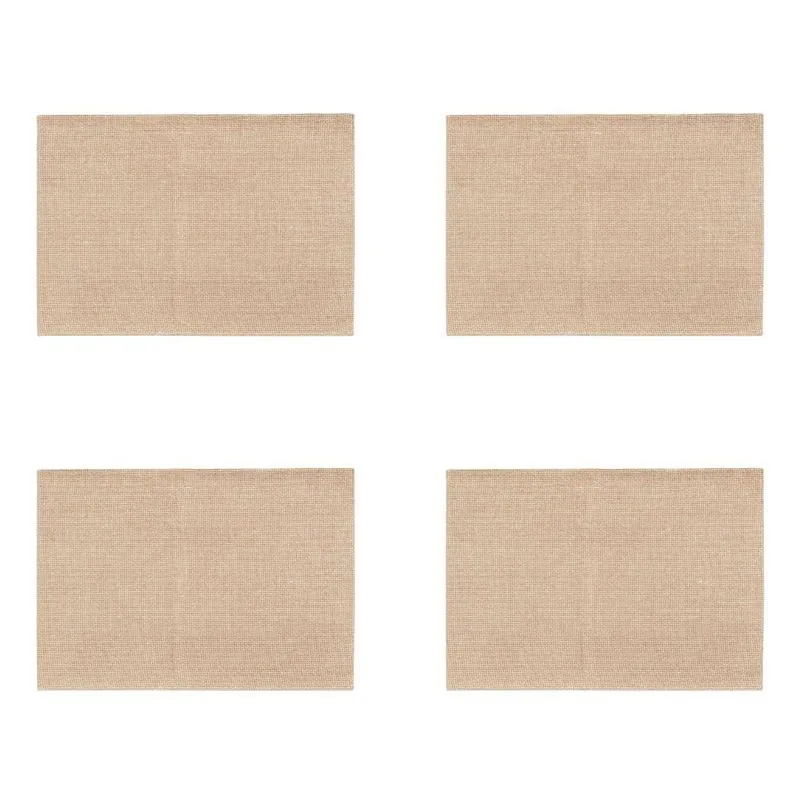 Jogo Americano De Juta Natural Com 4 Unidades Wincy 44x30cm