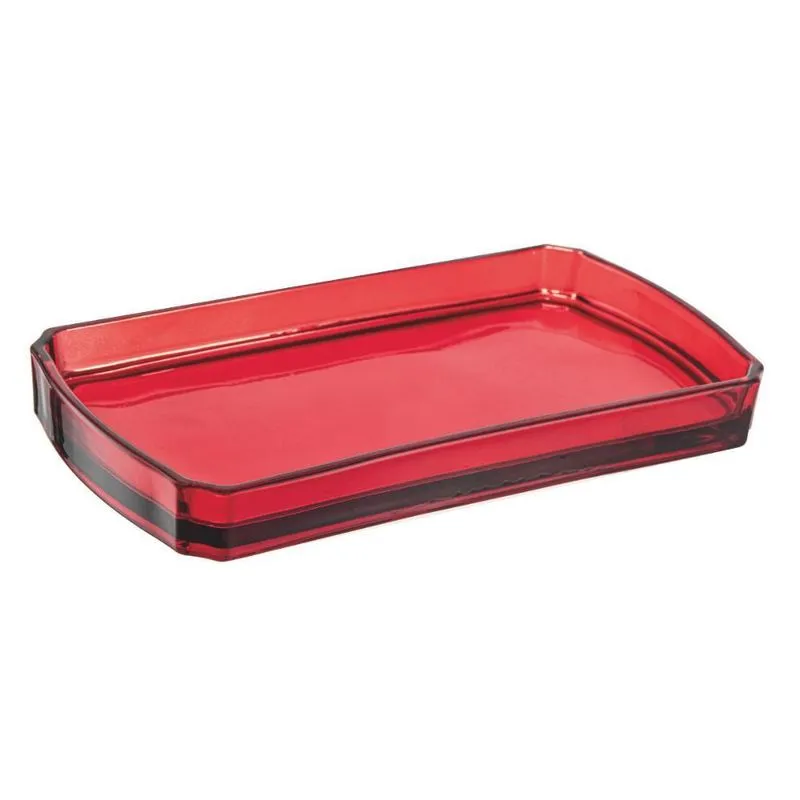 Travessa De Vidro Vermelha Multiuso Wincy Natal 24x13cm