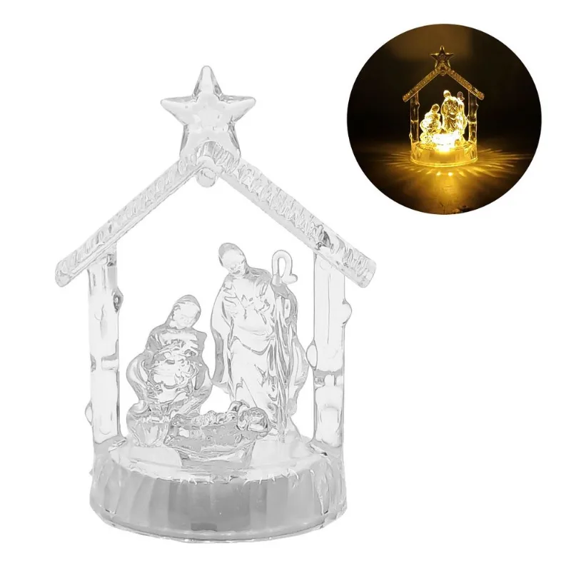 Sagrada Família Led 11x6,5cm em Plástico Fartex