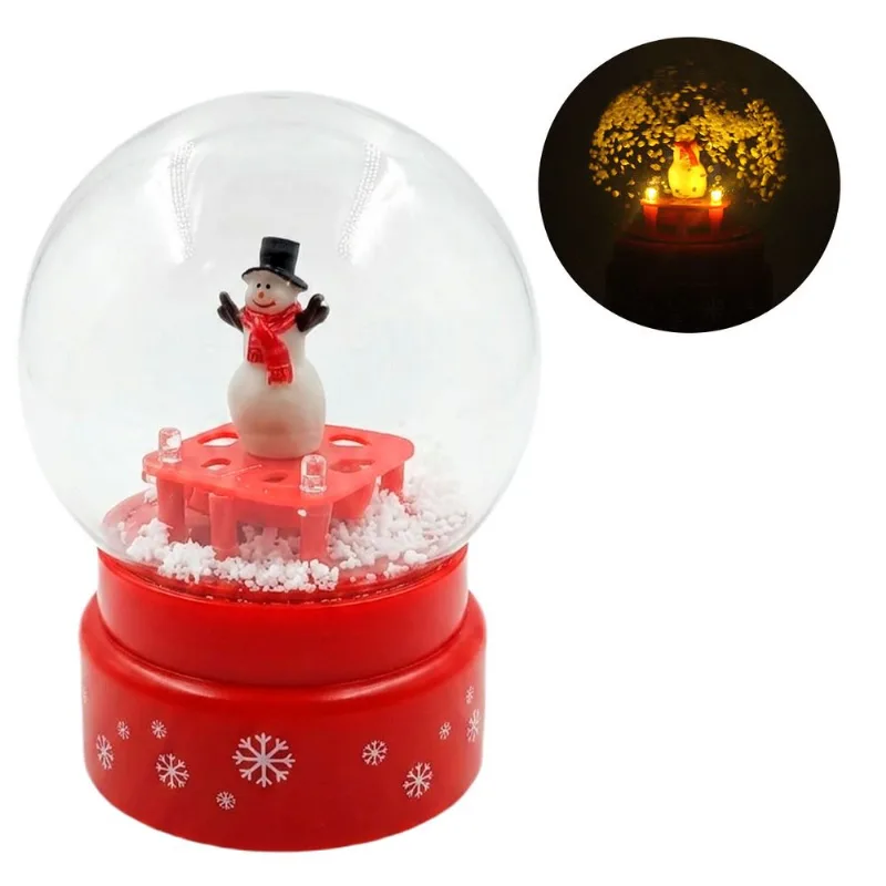 Globo de Neve Decorativo 15x10cm em Plastico Fartex
