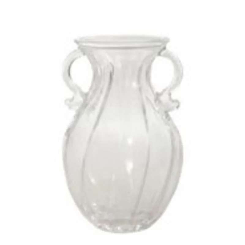 Vaso Com Alças Clear 13x20cm Vidro - Mai Home