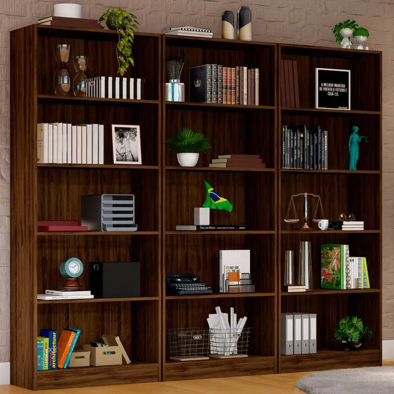 Estante Para Livros Dublin 12 Prateleiras