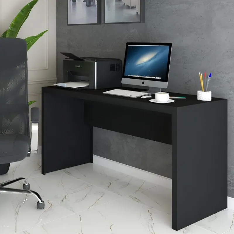Mesa Escrivaninha Berlim 163 Cm Preto - Panorama Móveis