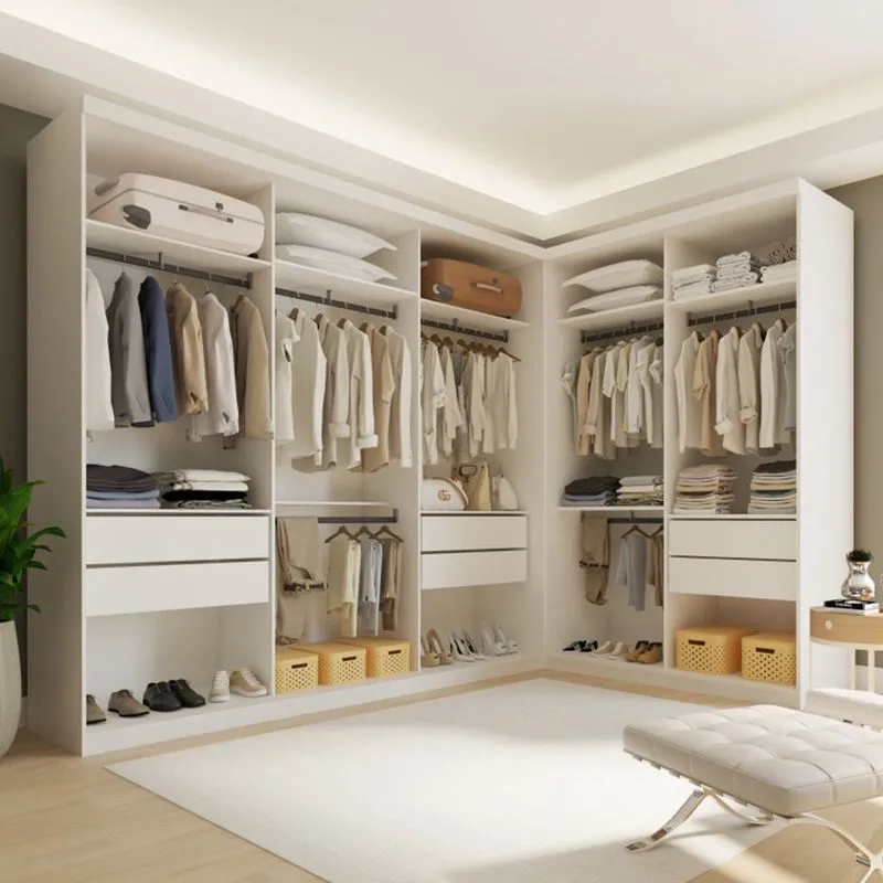 Closet Casal Jersey 6 Gavetas Branco - Panorama Móveis