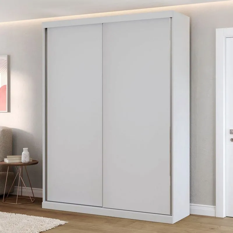 Guarda-Roupa Solteiro Sartori 2 Portas 3 Gavetas 100% Mdf Branco 4079 - Pnr