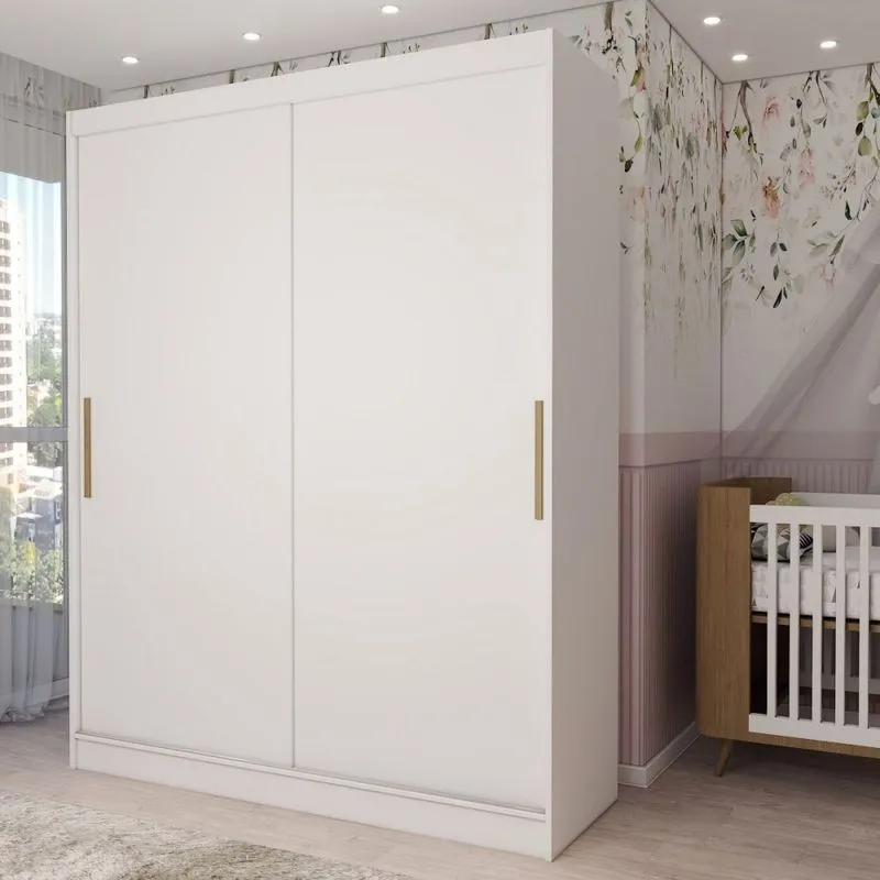 Guarda-Roupa Infantil Swift 2 Portas 2 Gavetas Branco - Panorama Móveis
