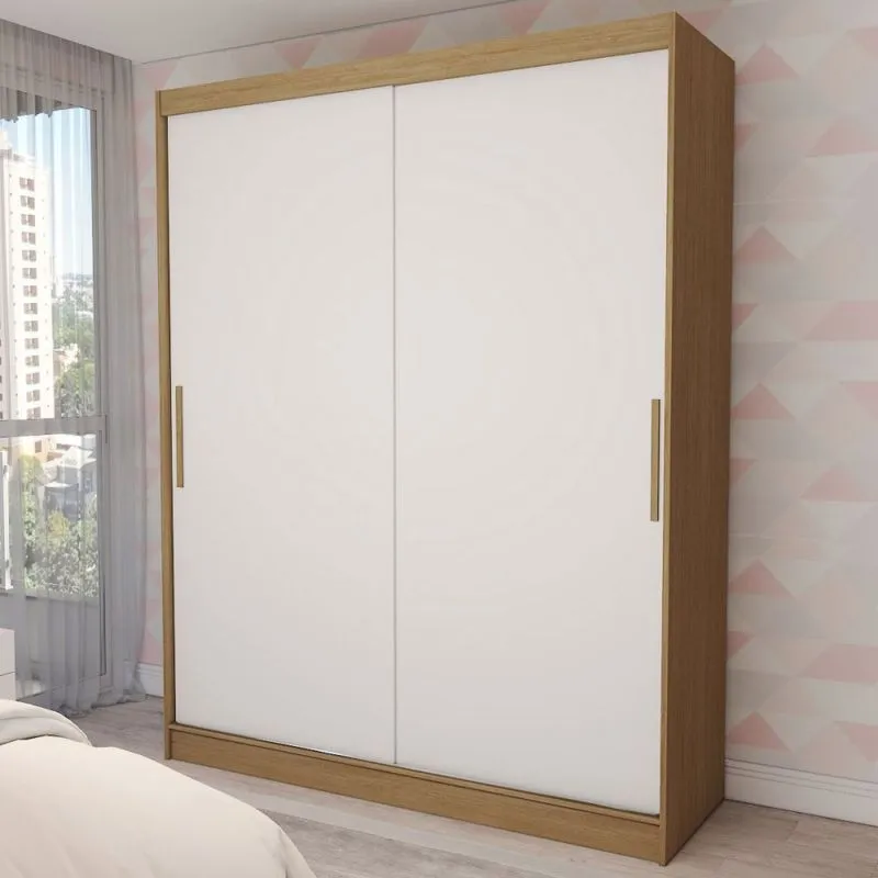 Guarda-Roupa Infantil Swift Slim 2 Portas 2 Gavetas Cinamomo/Branco - Panorama
