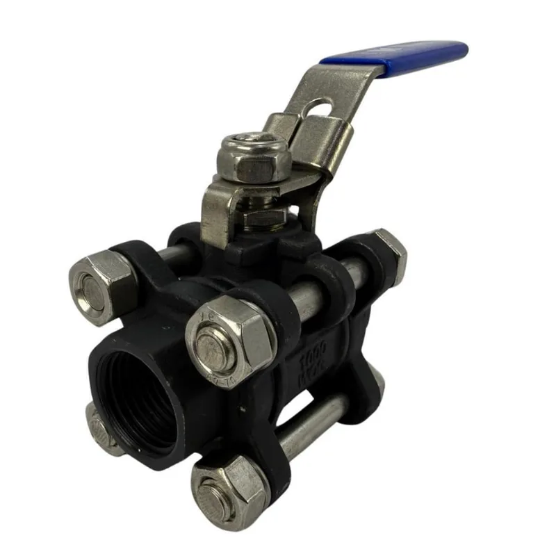 Válvula Registro Esfera Tripartida Aço Carbono Wcb 1/2 Bsp