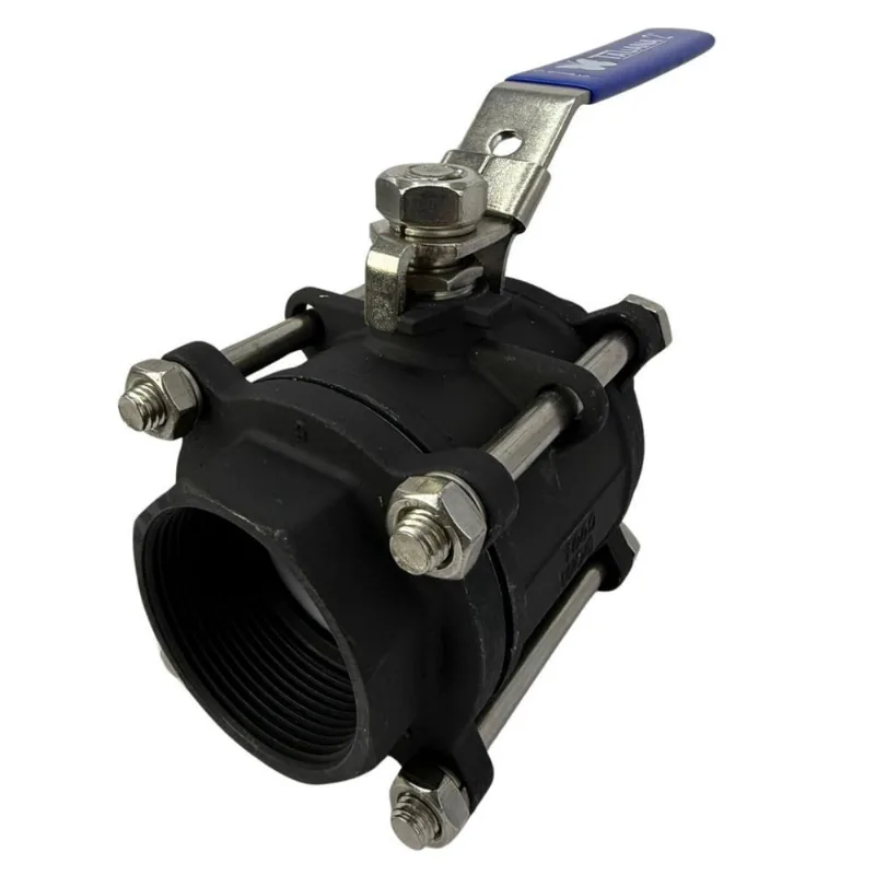 Válvula Registro Esfera Tripartida Aço Carbono Wcb 2 Bsp 50