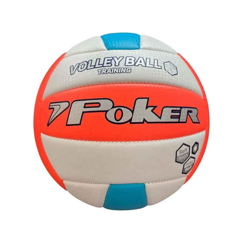 Bola De Volei Poker Training Ii Pvc - Vermelho