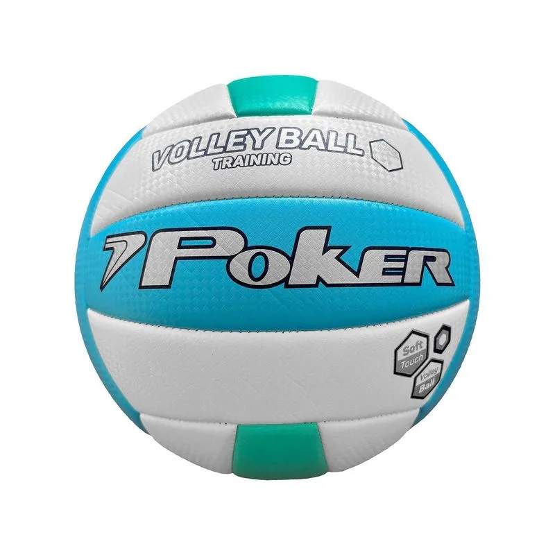 Bola De Volei Poker Training Ii Pvc - Azul
