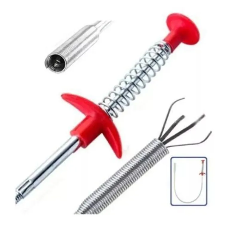 Pegador Peças Flexível Com Garras Limpa Desentupidor - 90cm