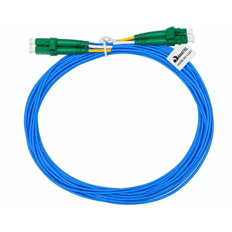 Cordão Óptico Duplex LC/APC x LC/APC SM 9/125 2,5m 77851 iNET